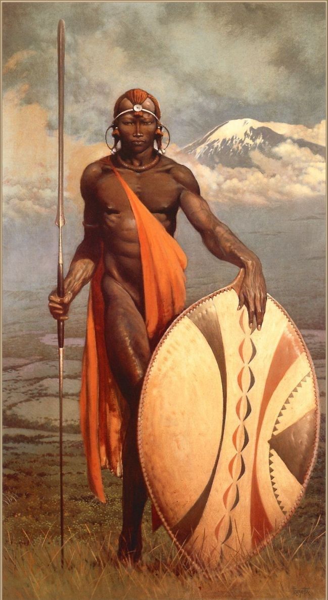 Frank Frazetta Masai Warrior